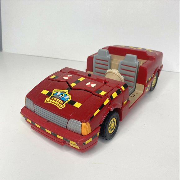 Tyco Toys Vintage Tyco Crash Test Dummies Crash Center And Red Car